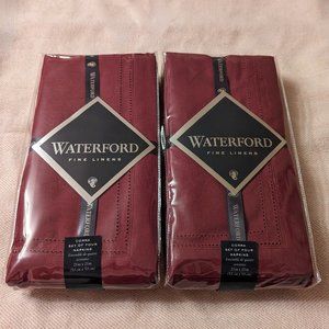 NWT Waterford "Corra" Linen Napkins SET of 8